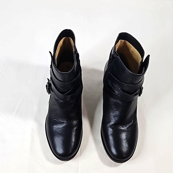 Naturalizer Black Leather Upper Ankle Boots Size 9 - Picture 2 of 8